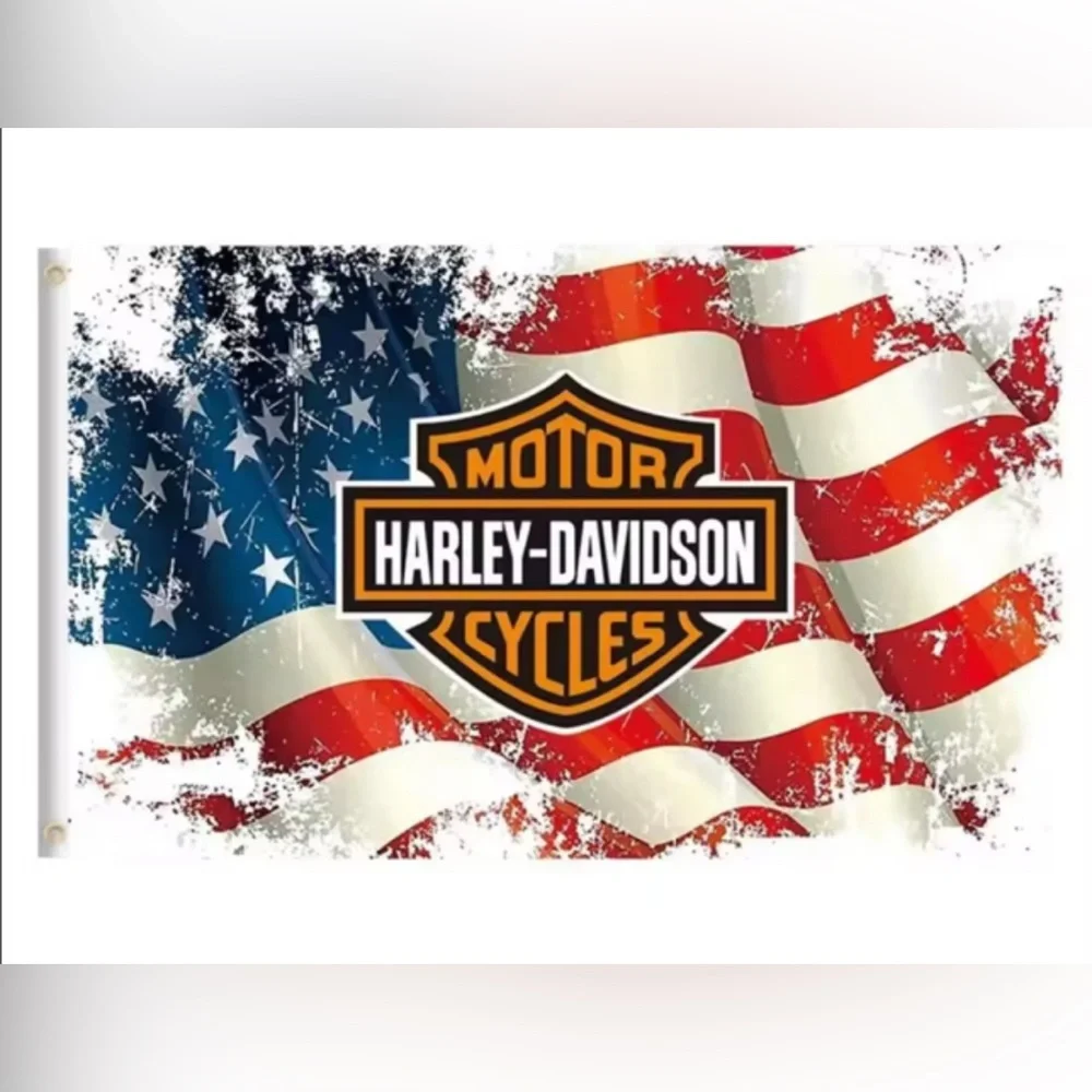 Harley Davidson flag 3 by 5 feet outdoor banner new in package America